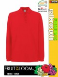 Fruit of the Loom PREMIUM LS piqué galléros hosszúujjú póló