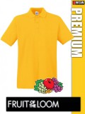 Fruit of the Loom PREMIUM piqué galléros férfi póló