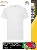 Fruit of the Loom SUPER PREMIUM WHITE pamut férfi póló - 205g/m2