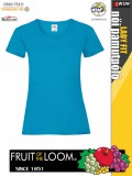 Fruit of the Loom VALUEWEIGHT AZUREBLUE pamut női póló - 165g/m2