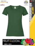 Fruit of the Loom VALUEWEIGHT BOTTLEGREEN pamut női póló - 165g/m2