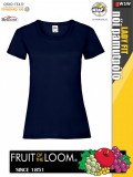 Fruit of the Loom VALUEWEIGHT DEEPNAVY pamut női póló - 165g/m2