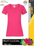 Fruit of the Loom VALUEWEIGHT FUCHSIA női pamut póló - 165g/m2