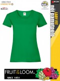 Fruit of the Loom VALUEWEIGHT KELLYGREEN női pamut póló - 165g/m2