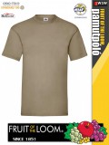 Fruit of the Loom VALUEWEIGHT KHAKI pamut férfi póló - 165g/m2
