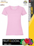 Fruit of the Loom VALUEWEIGHT LIGHTPINK női pamut póló - 165g/m2