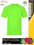 Fruit of the Loom VALUEWEIGHT LIME pamut férfi póló - 165g/m2