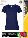 Fruit of the Loom VALUEWEIGHT NAVY női pamut póló - 165g/m2