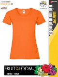 Fruit of the Loom VALUEWEIGHT ORANGE női pamut póló - 165g/m2