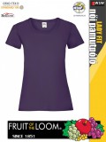 Fruit of the Loom VALUEWEIGHT PURPLE női pamut póló - 165g/m2