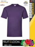 Fruit of the Loom VALUEWEIGHT PURPLE pamut férfi póló - 165g/m2