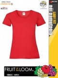 Fruit of the Loom VALUEWEIGHT RED női pamut póló - 165g/m2