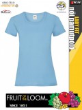 Fruit of the Loom VALUEWEIGHT SKYBLUE női pamut póló - 165g/m2