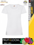 Fruit of the Loom VALUEWEIGHT WHITE pamut női póló - 165g/m2