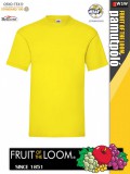 Fruit of the Loom VALUEWEIGHT YELLOW pamut férfi póló - 165g/m2