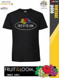 Fruit of the Loom VINTAGE BLACK feliratos férfi póló - munkaruha - utcai ruházat