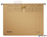 Függőmappa, gyorsfűzős, karton, A4, LEITZ "Alpha", natúr