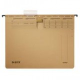 Függőmappa, gyorsfűzős, karton, A4, LEITZ "Alpha", natúr [25 db]