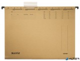 Függőmappa, karton, A4, LEITZ "Alpha Standard", natúr