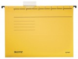 Függőmappa, karton, A4, LEITZ Alpha Standard, sárga (E19850015)