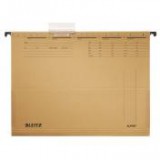 Függőmappa, oldalvédelemmel, karton, A4, LEITZ "Alpha", natúr [25 db]