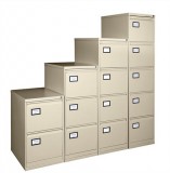 Függőmappatároló fémszekrény, 3 fiókos, VICTORIA, bézs