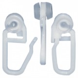 Függönytartó horog műanyag kis görgős 1 db (3716098)