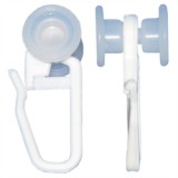 Függönytartó horog műanyag nagy görgős (3716096)