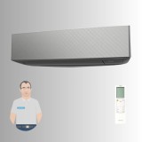 Fujitsu Design AIRSTAGE 2,0 kW ASEG07KETFB szürke beltéri egység