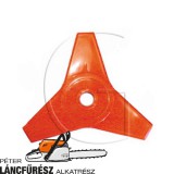 Fűkasza kés típus TRI-BLADE / vágóélek 3 / Ø tengely furat 1” = 25,4 mm