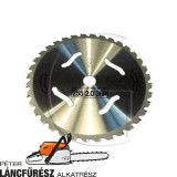 Fűkasza kés vágóélek 36 / Ø tengely furat 1” = 25,4 mm / Ø külső 10” = 255 mm