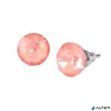 Fülbevaló, flamingó opál SWAROVSKI® kristállyal, 8 mm, ART CRYSTELLA®