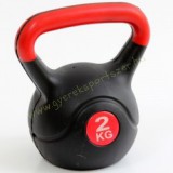 Füles súlyzó - Kettlebell, műanyag, 2 kg Spartan