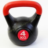 Füles súlyzó - Kettlebell, műanyag, 4 kg Spartan