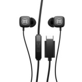 Fülhallgató, mikrofonnal, USB-C, MAXELL Square+, fekete (MXFSQB)