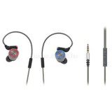 Fülhallgató - SN-J8 Elegant (mikrofon, 3.5mm TRRS jack, 1.2m kábel, szürke) (RAMPAGE_29344)
