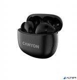 Fülhallgató, TWS vezeték nélküli, Bluetooth 5.3, CANYON &#039;TWS-5&#039;, fekete