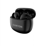 Fülhallgató, TWS vezeték nélküli, Bluetooth 5.3, CANYON TWS-5, fekete (CATWS5B)