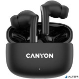 Fülhallgató, TWS vezeték nélküli, Bluetooth 5.4, CANYON 'OnGo 9', fekete