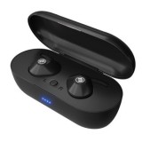 Fülhallgató, vezeték nélküli, Bluetooth 5.0, mikrofonnal, MAXELL Mini Duo, fekete (MXFBTMDB)