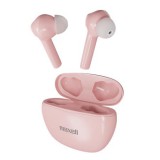 Fülhallgató, vezeték nélküli, bluetooth 5.3, mikrofonnal, maxell "dynamic+", rózsaszín 348572