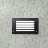 Fumagalli LETI 200 GL LED GX53 kültéri beépíthető falilámpa fekete (4C2.000.000.AYG1K) (4C2.000.000.AYG1K)