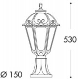 Fumagalli MINILOT/SALEM E27 Kültéri állólámpa Fehér