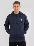 FUNDANGO WEST POINT HOODED PULLOVER kék Férfi cipzáros pulóver