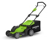 Fűnyíró fűgyűjtős akkumulátoros Greenworks G40LM41 40v, 41cm akku és töltő nélkül
