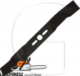 Fűnyíró kés, L 500 (20”) mm, Ø szélső furatok 9,5 x 38 mm, vastagság 3,6 mm