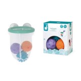 Fürdő kosárlabda szett 3 érzékelő labdával - fejlesztő játék (Janod,J04708)