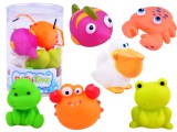 Fürdőjáték-Spriccelő Gumi Tengeri Állatok-6 db.