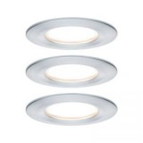 Fürdőszobai beépíthető lámpa 3 részes készlet LED LED 19.5 W IP44 Paulmann Nova Alumínium