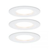 Fürdőszobai beépíthető lámpa 3 részes készlet LED LED 19.5 W IP44 Paulmann Nova Fehér (matt)